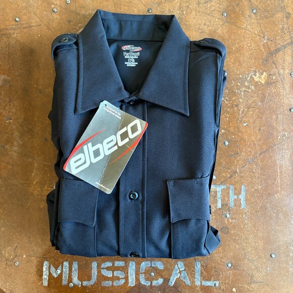 ELBECO TexTrop2 NWT Black Short Sleeve Button Up Uniform Shirt Men's Size 17.5" - Picture 11 of 11